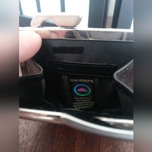 Tony Perotti Black Leather Coin Purse